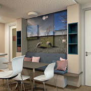 Gemütlich: Lounge für die Mitarbeiter